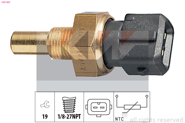 Senzor,temperatura lichid de racire 530 283 KW